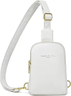 AOCINA INICAT Small Sling Bag Crossbody Vegan Leather Fanny Packs for Women Fashionable Chest Bag for Travel