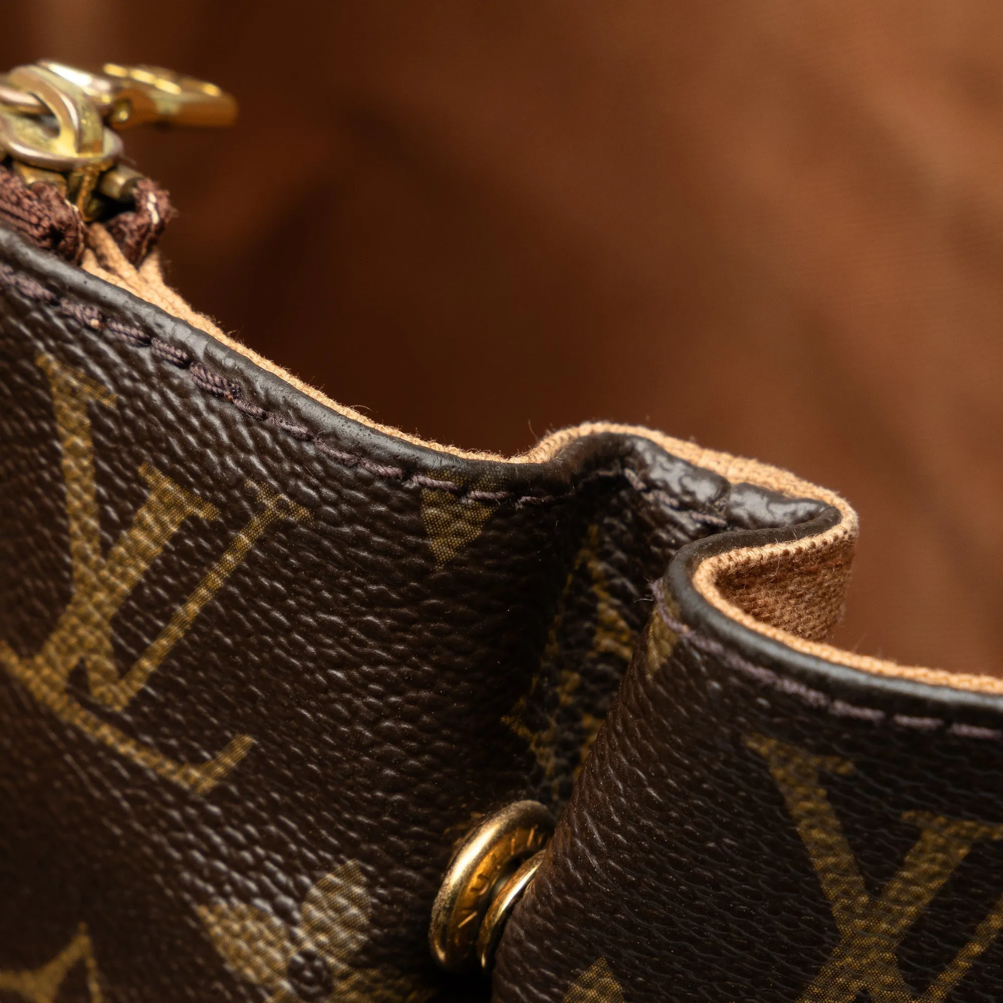 Brown Louis Vuitton Monogram Cabas Beaubourg Tote Bag