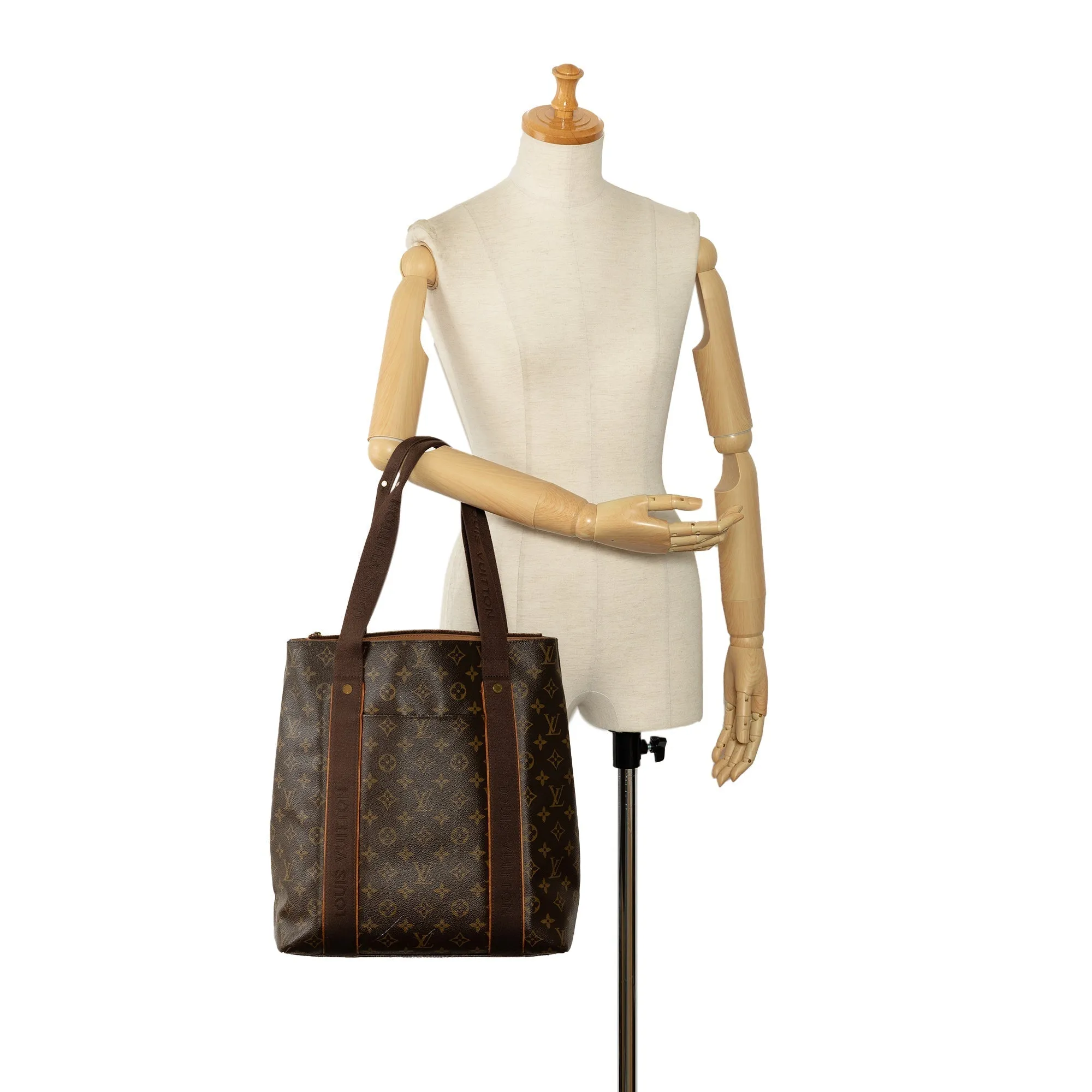 Brown Louis Vuitton Monogram Cabas Beaubourg Tote Bag