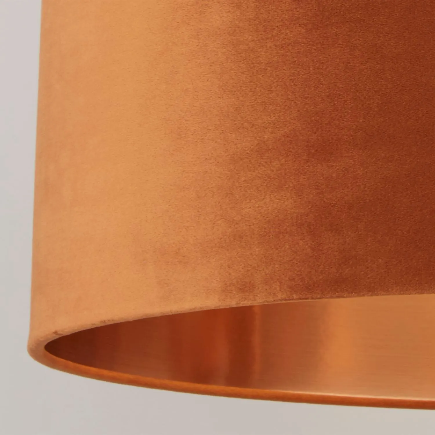 Burnt Orange Velvet Light Shade (40cm)