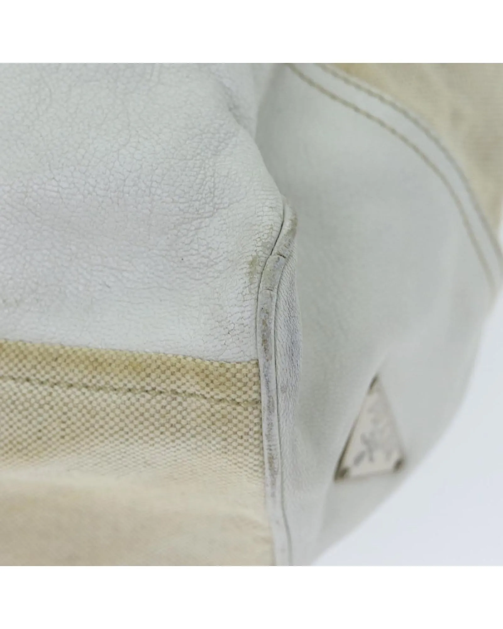 Canvas and Leather Tote Bag with Handle Drop