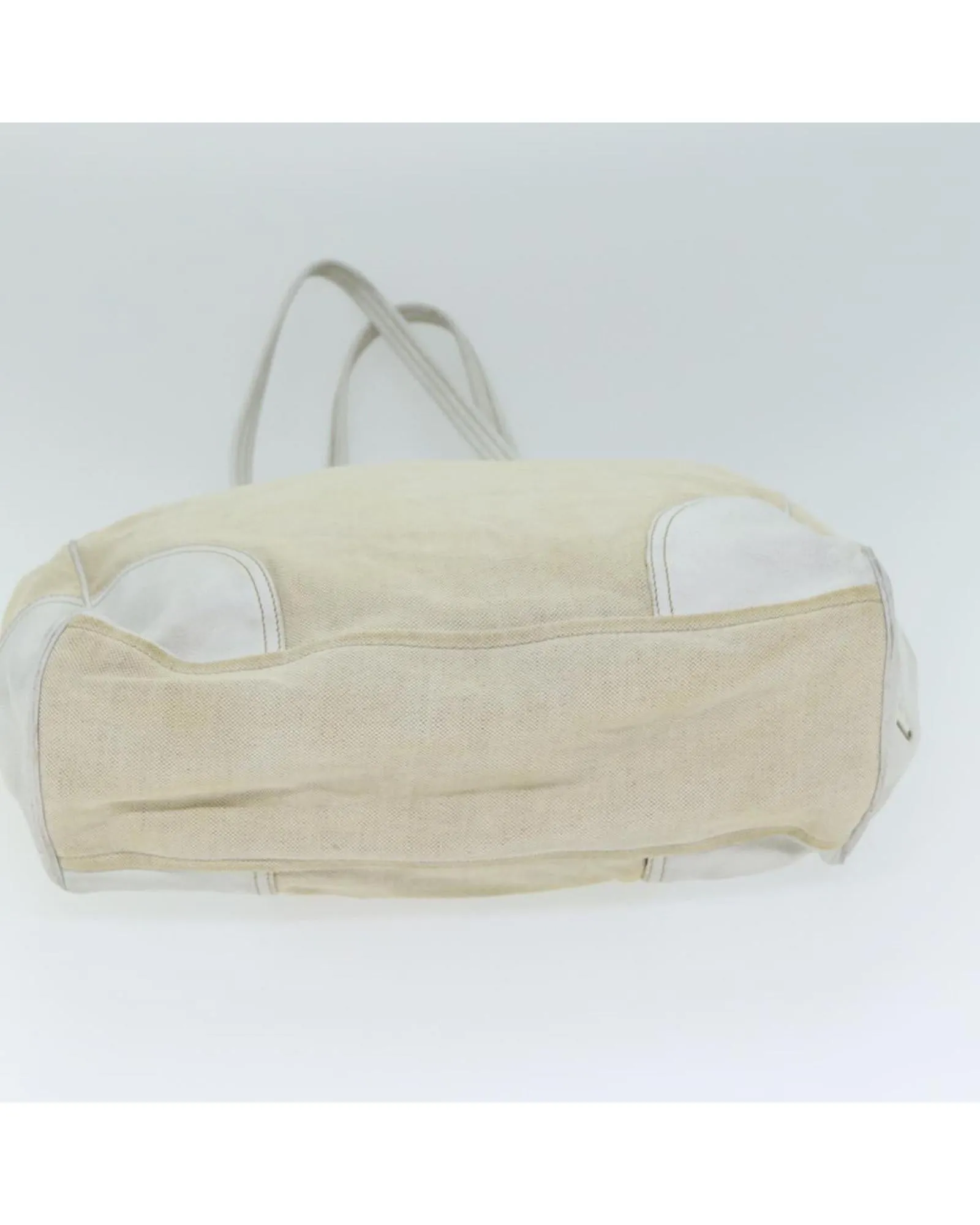 Canvas and Leather Tote Bag with Handle Drop