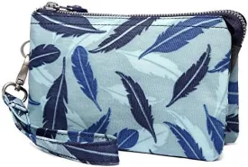 Crest Design Water Repellent Cell Phone Purse Wristlet Clutch Wallets For Women With Wrist Strap
