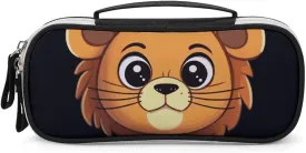 Cute Cartoon Lion Leather Makeup Bag Portable Small Cosmetic Organizer Waterproof Toiletry Bags Brushes Pencils And Travel Make Up Accessories