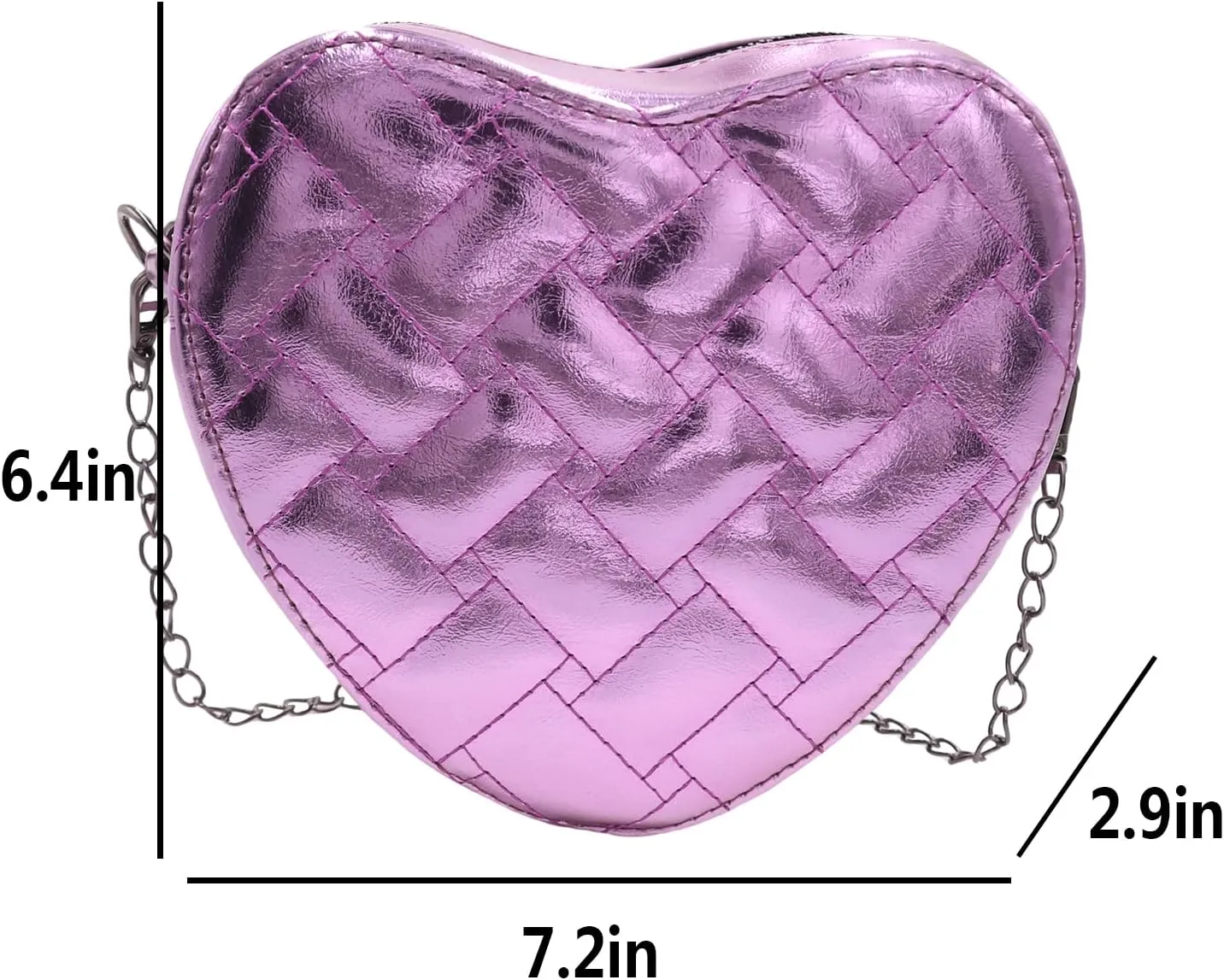 Cute Heart Shape Shoulder Bag Crossbody Handbags Coin Change Purse for Little Girls Toddlers