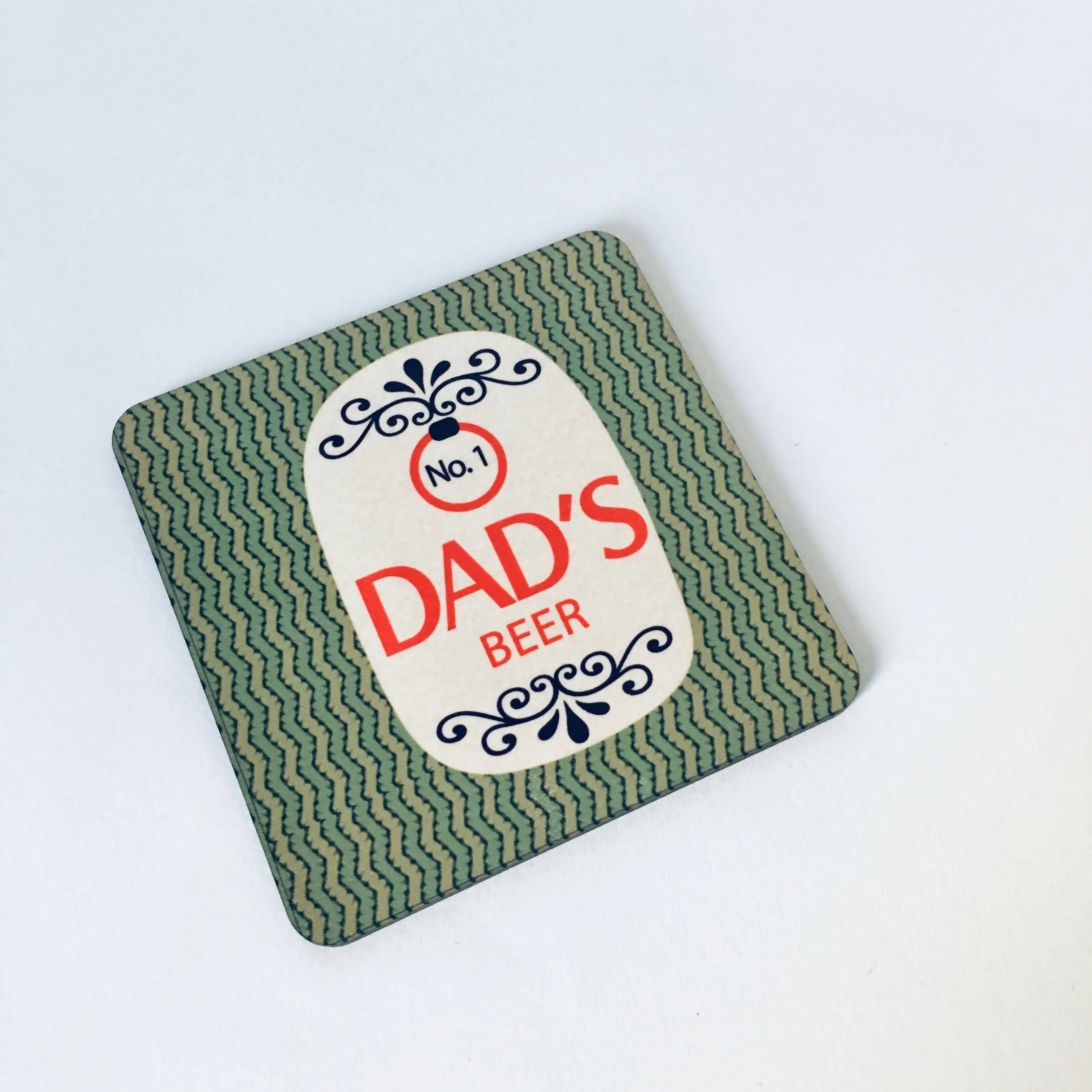 Dad's Beer Coaster