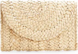 Dailyacc Straw Shoulder Bag For Women Woven Purse Beach Envelope Clutch Straws Wallet