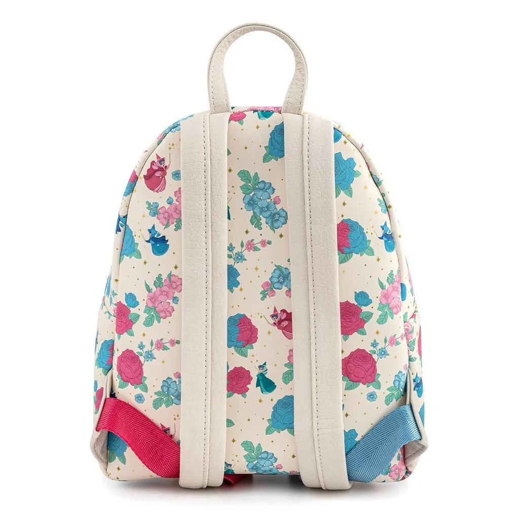 Disney Sleeping Beauty Floral Fairy Godmothers Mini-Backpack