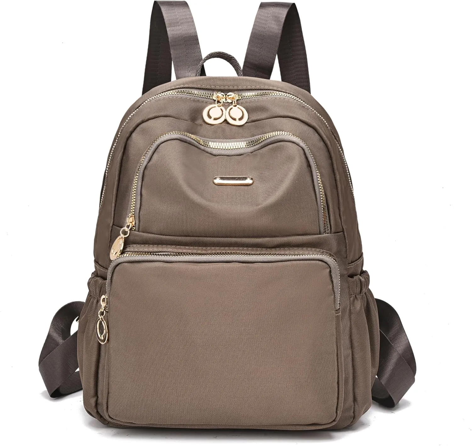 I IHAYNER Mini Backpack Purse Small Backpack for Women Lightweight Nylon Travel Bags Small Casual Daypacks for College Work Khaki