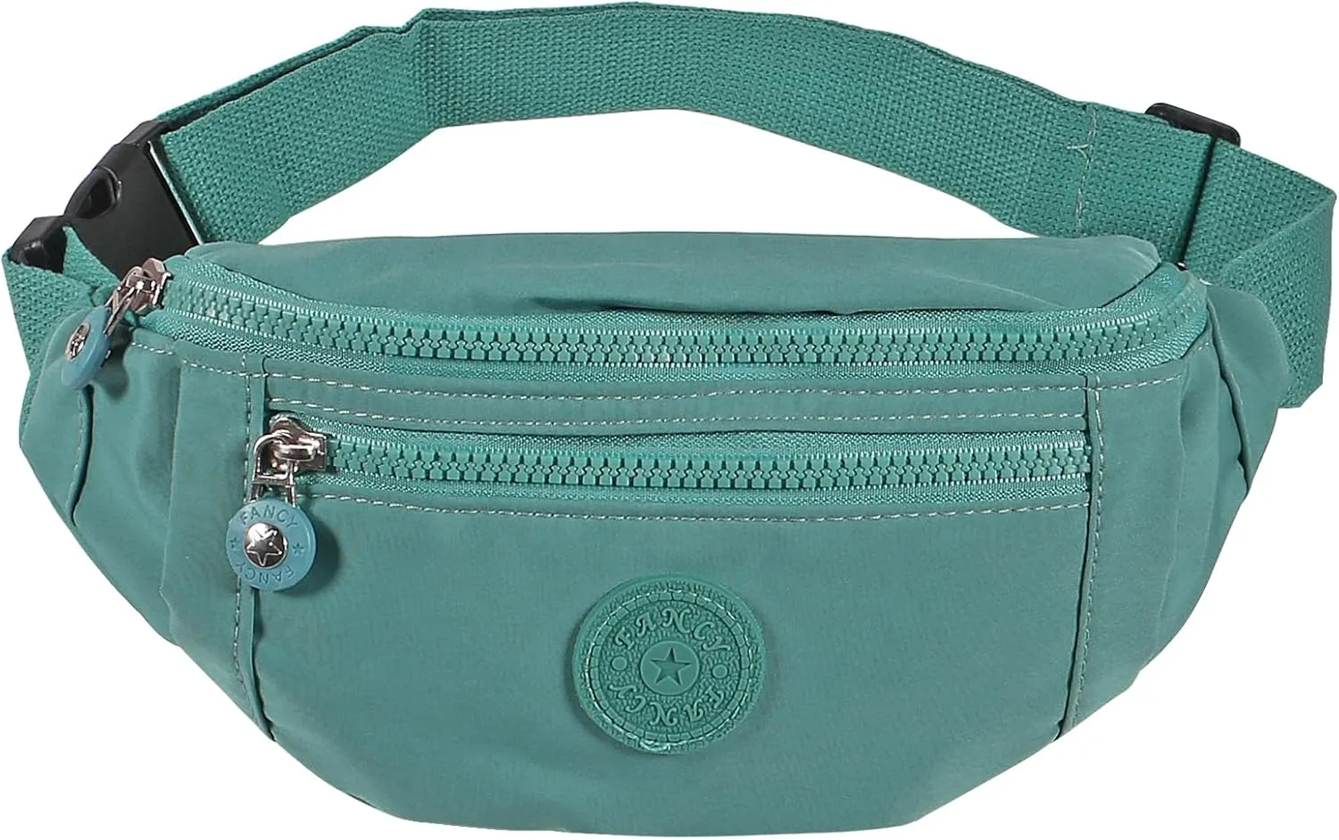 Large Crossbody Fanny Pack with 3-Zipper Pockets,Gifts for Enjoy Sports Festival Workout Traveling Running Casual Hands-Free Wallets Waist Pack Phone Bag Fits All Phones (Green)