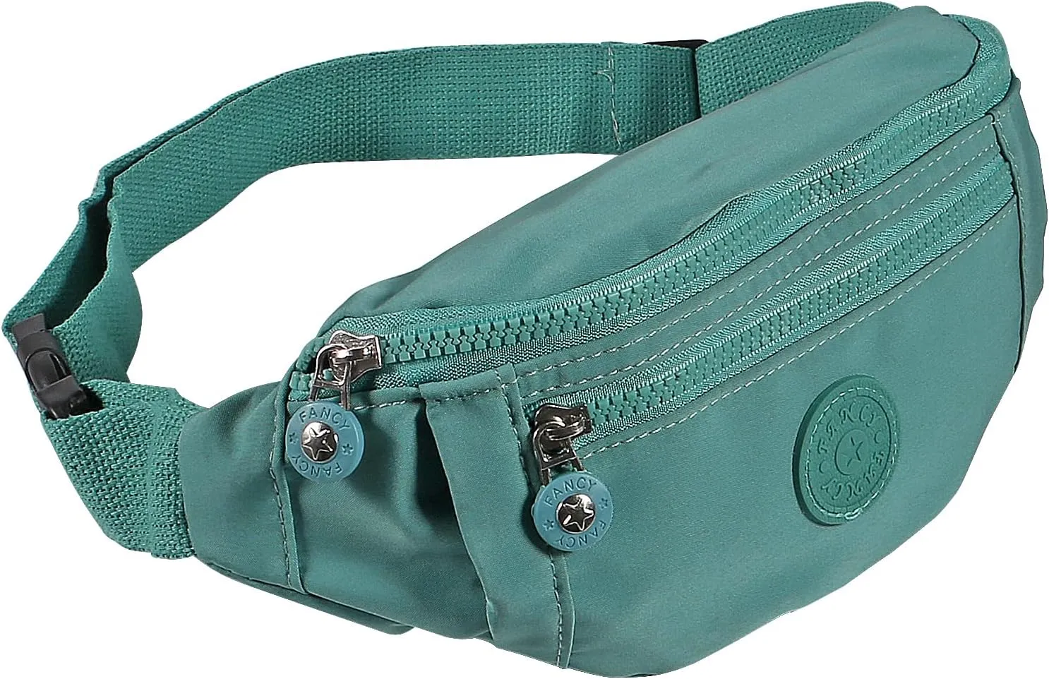 Large Crossbody Fanny Pack with 3-Zipper Pockets,Gifts for Enjoy Sports Festival Workout Traveling Running Casual Hands-Free Wallets Waist Pack Phone Bag Fits All Phones (Green)