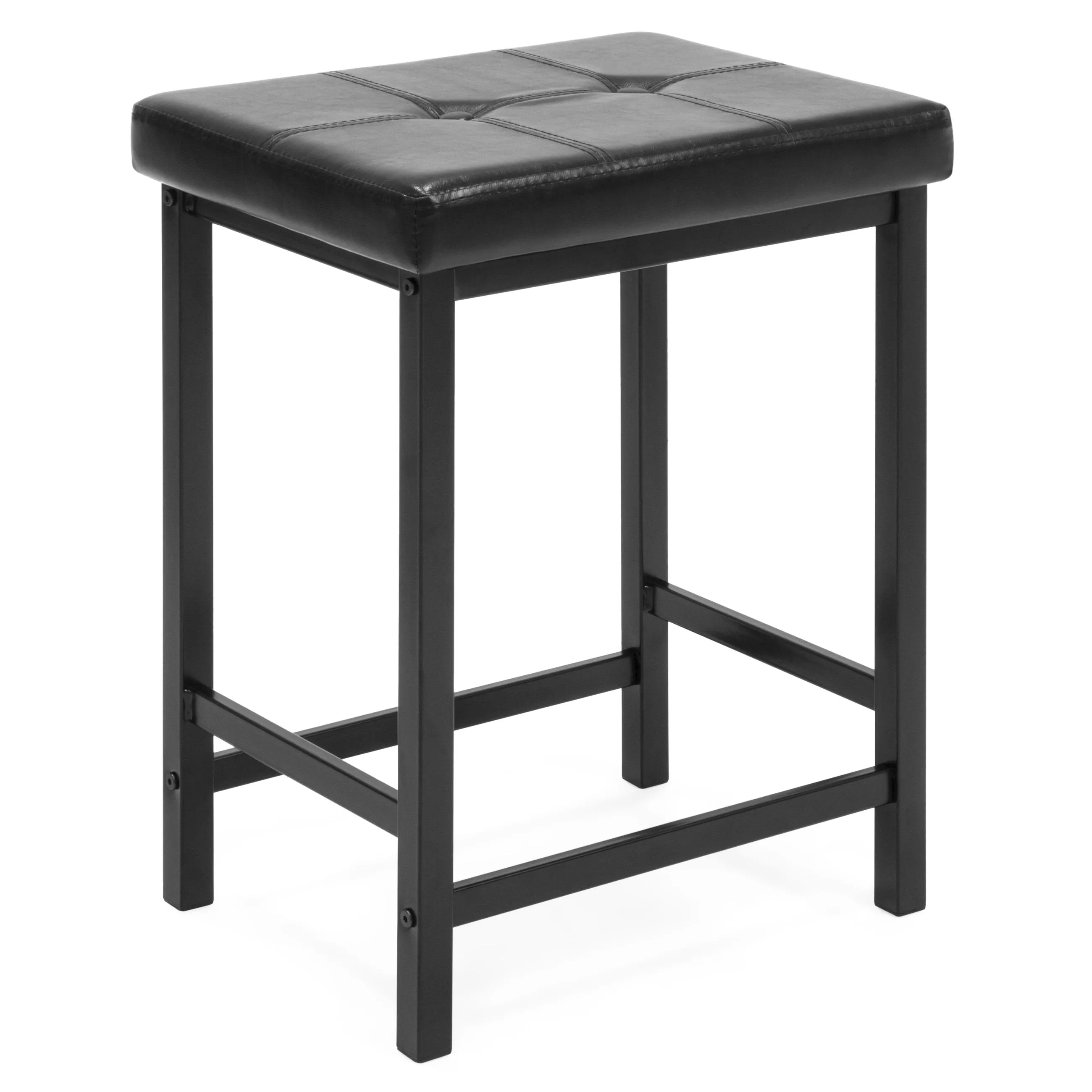 Marble Counter Height Table Dining Set w/ 2 Stools
