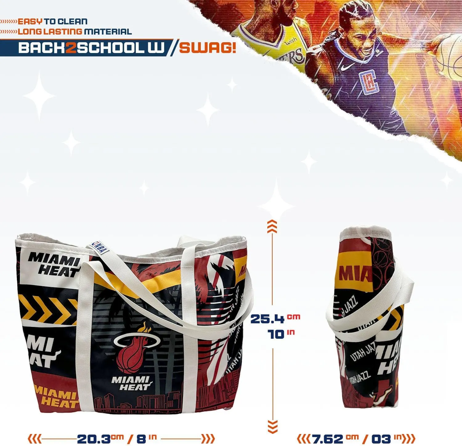 Pro Specialties Group Miami Heat Dwade Utah Tote TM1854