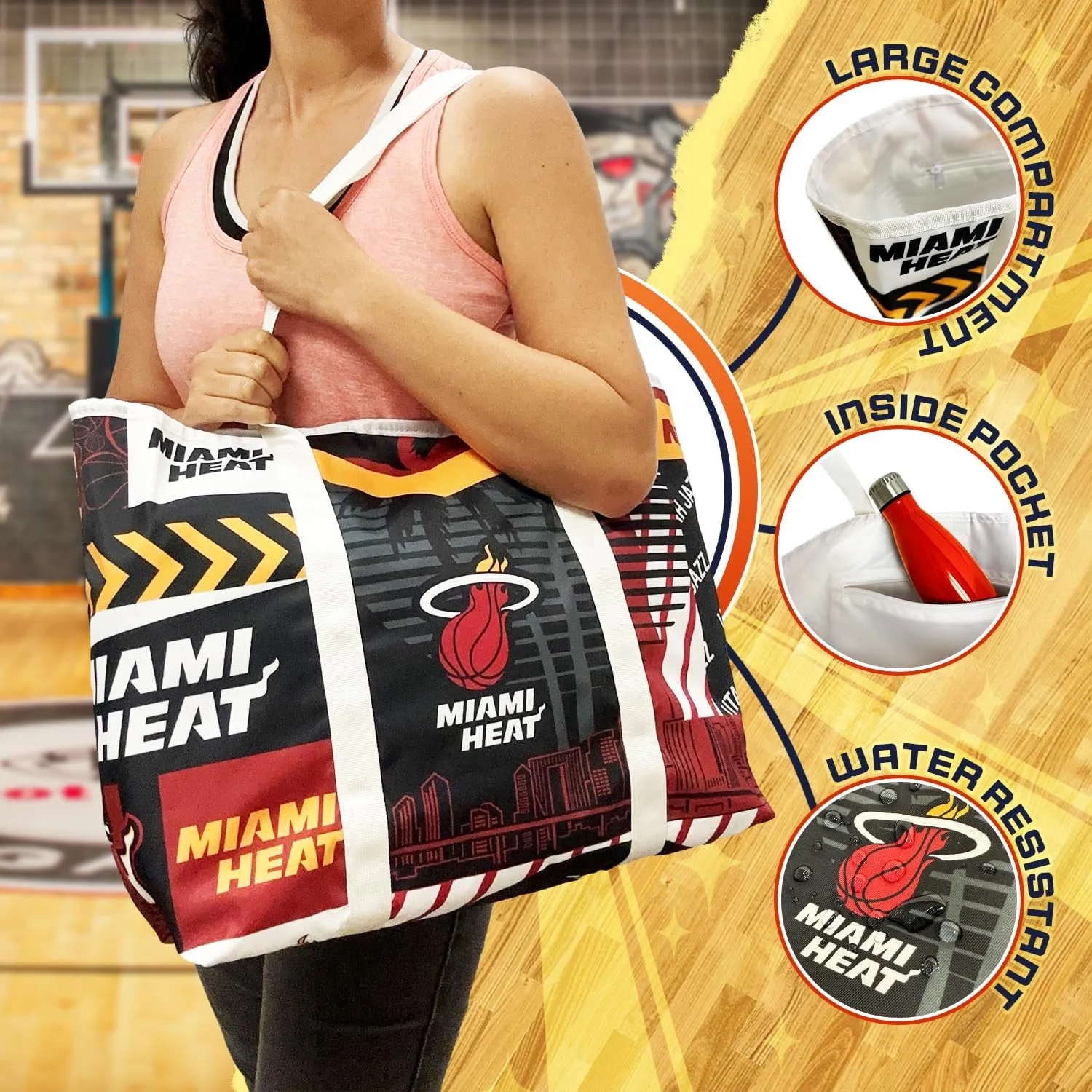 Pro Specialties Group Miami Heat Dwade Utah Tote TM1854
