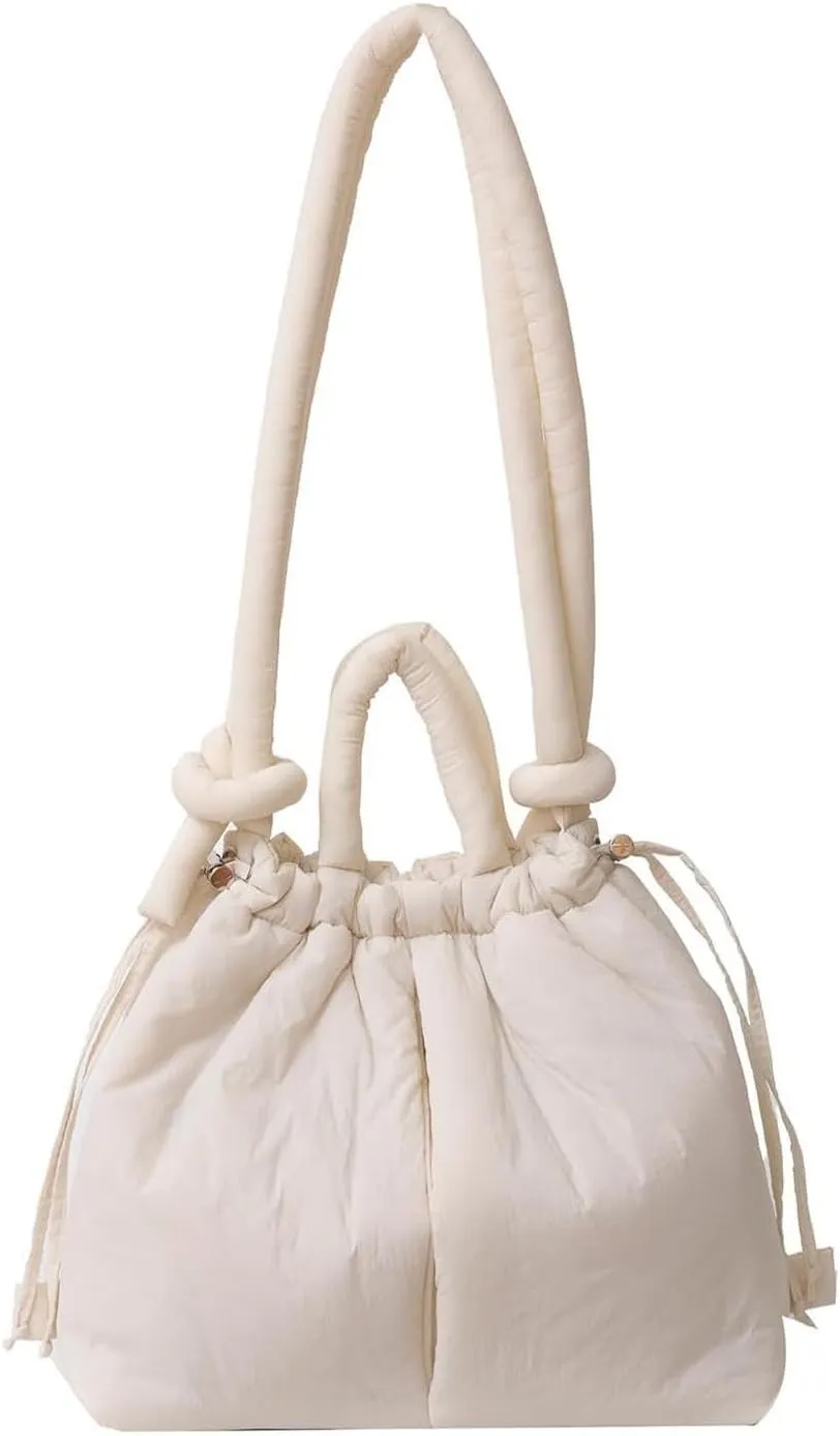 Puffer Convertible Backpack Purse for Women Fashion Crossbody Bag Multipurpose Casual Handbag