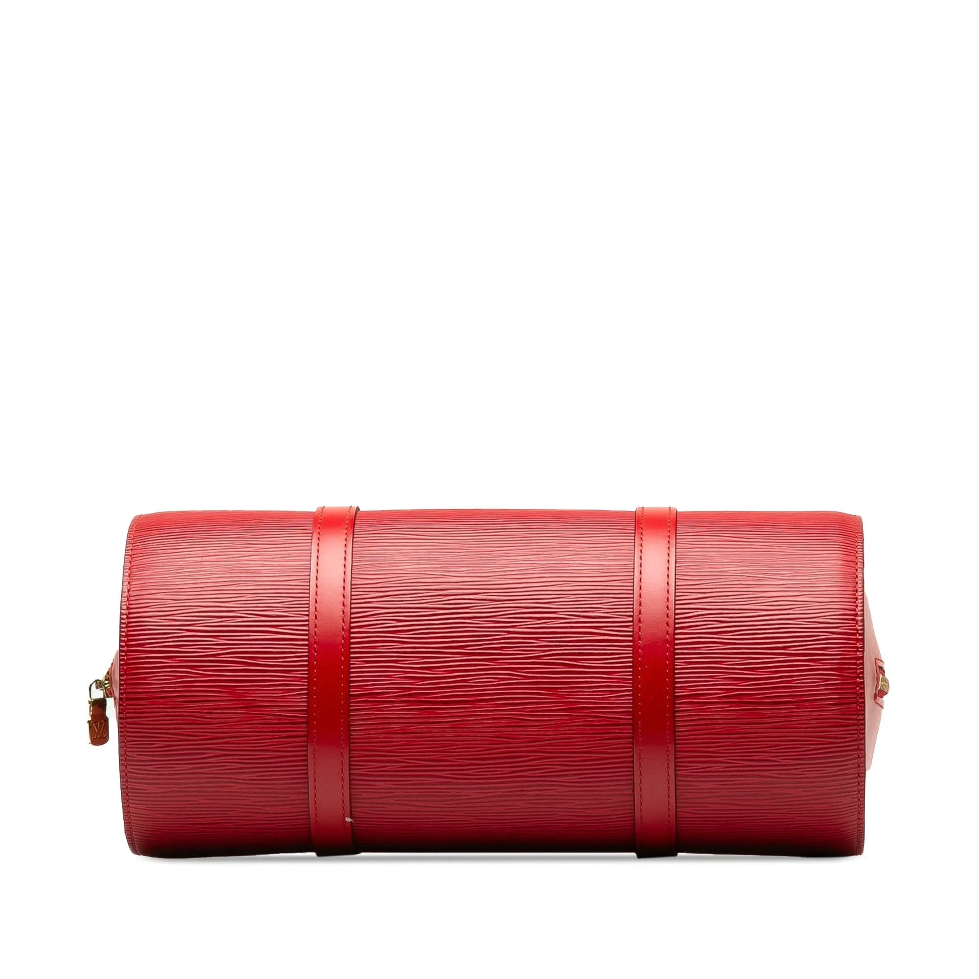 Red Louis Vuitton Epi Soufflot Handbag