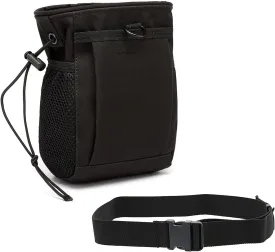 Rock Climbing Chalk Bag, goldhik Bouldering Chalk Bags with Quick-Clip Belt and 3 Pockets, Great Equipment for Rock Climbing, Gym Training, Gymnastics, Weightlifting