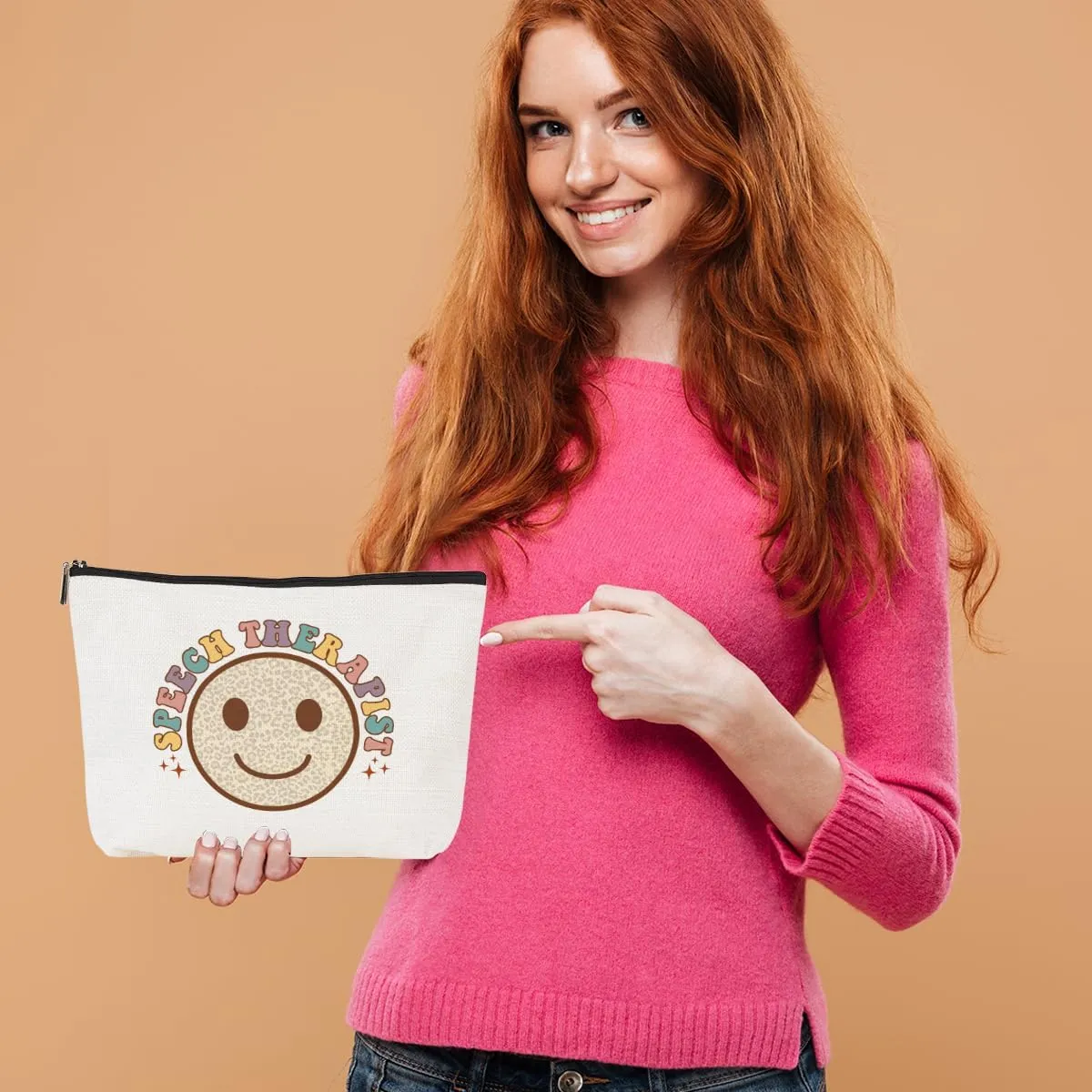Speech Therapy Gifts Makeup Bag Speech Therapists Gifts Speech Pathologist Gifts SLP Cosmetic Bag Thank You Gifts for Women Speech Language Pathologist Her Travel Toiletry Bag Christmas Birthday