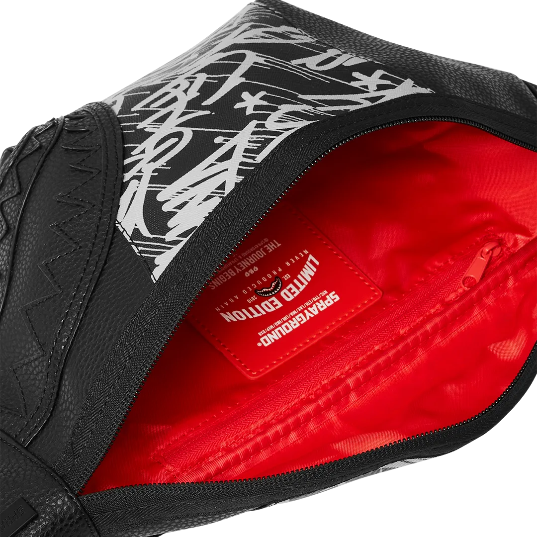 Sprayground AM PM Savvy Crossbody Bag - Black / White