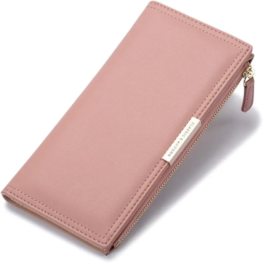 Wallet Women RFID Small Womens Wallet Slim Multi Card Wallet Case Credit Card Holder for Women Leather Wallet Lady Zipper Coin Pocket & ID Window & Money Organizers