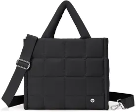WESTBRONCO Puffer Crossbody Bags for Women Quilted Tote Bag Puffy Weekender Overnight Bag Nylon Shoulder Handbag