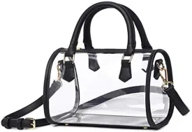 Women Purse Transparent Handbag Top Handle Shoulder Bag PVC Purse Totes Satchel